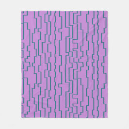 Aquamarine Schaltlinien Fleecedecke