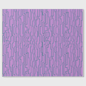 Aquamarine Schaltlinien Geschenkpapier (Flach)