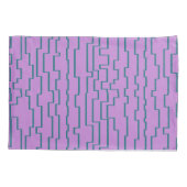 Aquamarine Schaltlinien Kissenbezug (Rückseite)