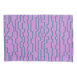 Aquamarine Schaltlinien Kissenbezug