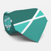 Aquamarine Schattierungen Krawatte (Gerollt)