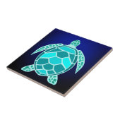 aquamarine Schildkrötenfliese, grün, türkisblau, Fliese (Seite)