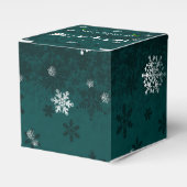 Aquamarine Schlitter- und Rentier-Gefälligkeitsbox Geschenkschachtel (Vorderseite)