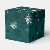 Aquamarine Schlitter- und Rentier-Gefälligkeitsbox Geschenkschachtel (Rückseite)