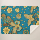 Aquamarine Schmetterlinge, Personalisierter Name d Sherpadecke (Vorderseite (Horizontal))