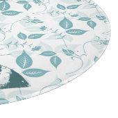 Aquamarine Schmetterlinge Schneidebrett (Ecke)