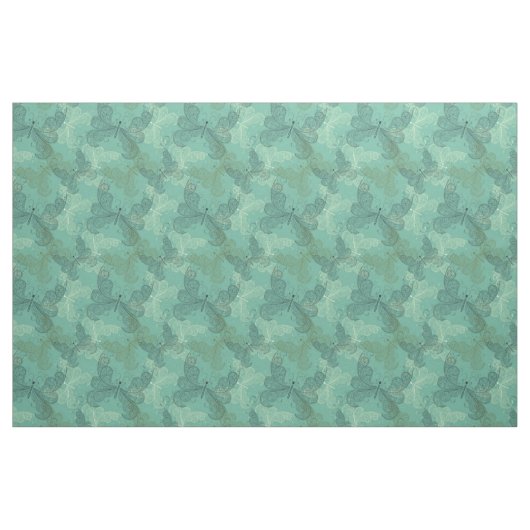 Aquamarine Schmetterlinge Stoff (Yard (91,4 cm))