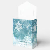 Aquamarine Schneeflocken Schneeflocken Schneewinte Geschenkschachtel (Geöffnet)