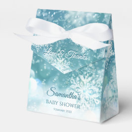 Aquamarine Schneeflocken Schneeflocken Schneewinte Geschenkschachtel
