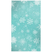 Aquamarine Schneeflocken Tischdecke (Vorderseite)
