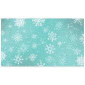Aquamarine Schneeflocken Tischdecke (Vorderseite (Horizontal))