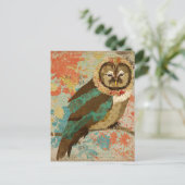 Aquamarine Schüssel Postkarte (Stehend Vorderseite)