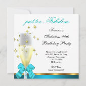 Aquamarine Schwarz-weiße goldene Fahreigenschaft Einladung (Rückseite)