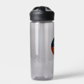 Aquamarine schwarze Basketballmannschaft - persona Trinkflasche (Vorderseite)