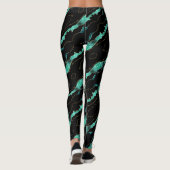 Aquamarine Schwarze Leggings (Rückseite)