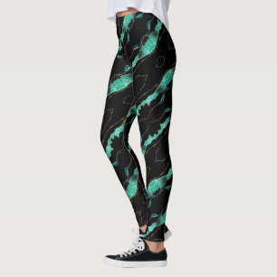Aquamarine Schwarze Leggings