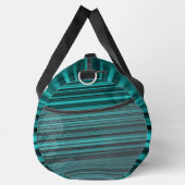 Aquamarine schwarze Streifen Duffle Bag (Rechts)