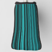 Aquamarine schwarze Streifen Golf Headcover (Rotieren 90)