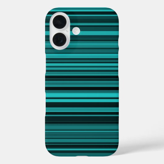 Aquamarine schwarze Streifen iPhone Case-Mate iPhone Hülle (Rückseite)