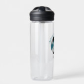 aquamarine schwarze Volleyball-Mannschaft färbt Ju Trinkflasche (Vorderseite)