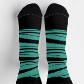 Aquamarine Schwarzweißausgabe Socken (Oben)