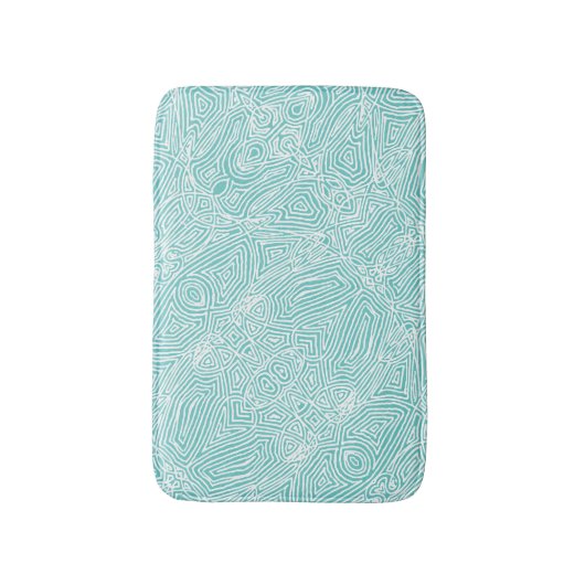 Aquamarine Scripts Badematte (Vorderseite Vertikal)