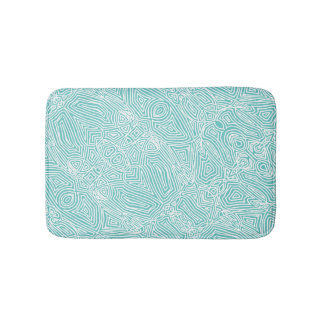 Aquamarine Scripts Badematte