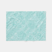 Aquamarine Scripts Fleecedecke (Vorderseite (Horizontal))