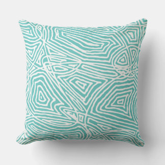 Aquamarine Scripts Kissen