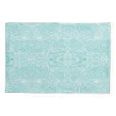 Aquamarine Scripts Kissenbezug (Rückseite-Links)