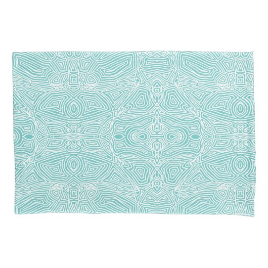Aquamarine Scripts Kissenbezug (Vorderseite-Links)