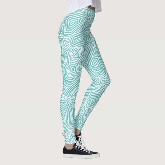 Aquamarine Scripts Leggings (Rechts)