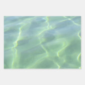 Aquamarine Seafoam Aqua Geschenkpapier Set (Vorderseite 3)