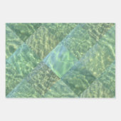 Aquamarine Seafoam Aqua Geschenkpapier Set (Vorderseite)