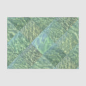 Aquamarine Seafoam Aqua Seidenpapier (Vorderseite)