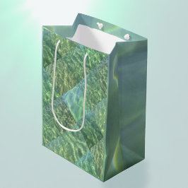 Aquamarine Seafoam Aqua Wasserpfeifen Mittlere Geschenktüte