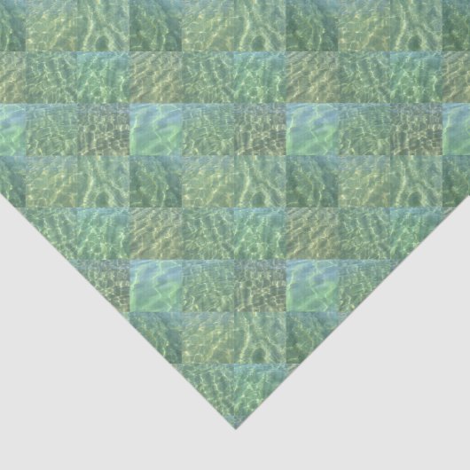 Aquamarine Seafoam Aqua Wasserpfeifen Seidenpapier (Ausschnitt)