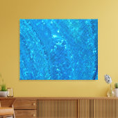 Aquamarine Sequin-Sparkling-4-Panel-Leinwand Leinwanddruck (Insitu (Wohnzimmer))