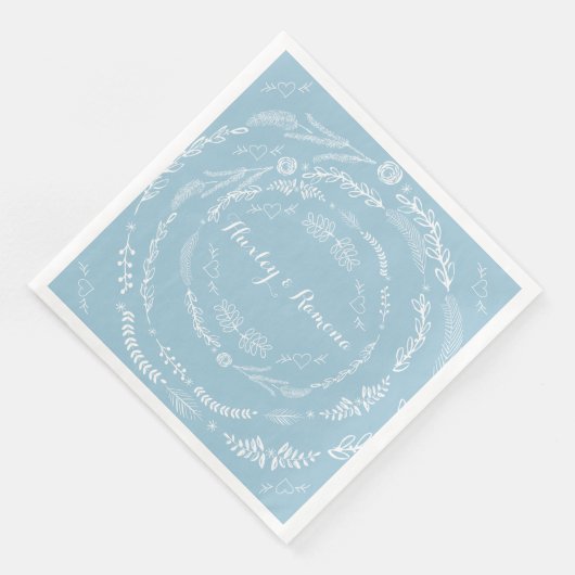 Aquamarine Serviette (Ecke)