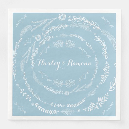 Aquamarine Serviette (Vorderseite)