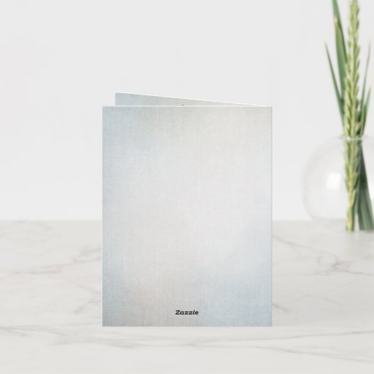 Aquamarine Shabby Style Baby Flat Announccard Ankündigung (Rückseite)