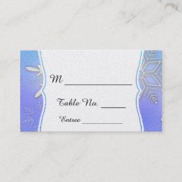 Aquamarine Snowflake Bracket Winter Hochzeit Platz Platzkarte