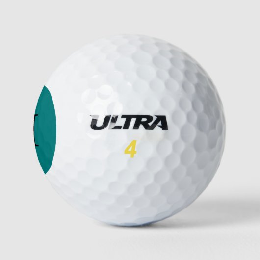 Aquamarine Solid Color Golfball (Logo)
