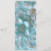 Aquamarine Speisekarte Menükarte (Rückseite)