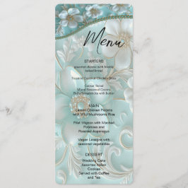 Aquamarine Speisekarte Menükarte