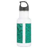 Aquamarine Spitze Edelstahlflasche (Rückseite)