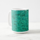 Aquamarine Spitze Kaffeetasse (Vorderseite Links)