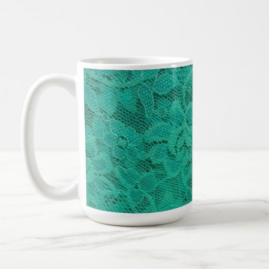 Aquamarine Spitze Kaffeetasse (Links)