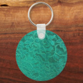 Aquamarine Spitze Schlüsselanhänger (Vorderseite)