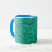 Aquamarine Spitze Tasse (Vorderseite Links)